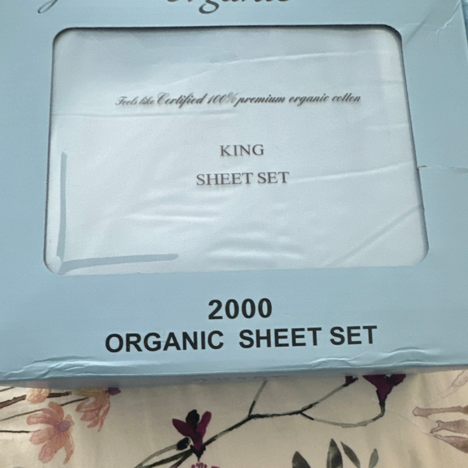 Tree Organic 2000 Organic King Sheet Set White Organic Cotton Solid gallery