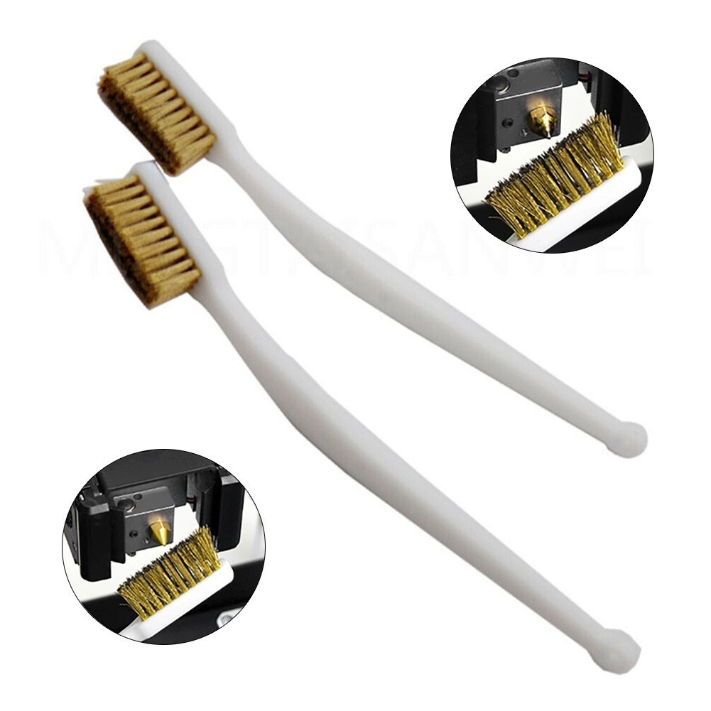 Copper Wire Brush Industrial Plastic Handle Set Toothbrush High Quality gallery