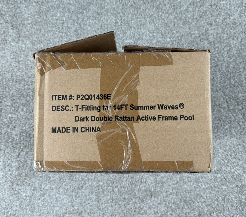 T-Fitting 14 Ft Summer Waves Dark Double Rattan Active Frame Pool Replacement gallery