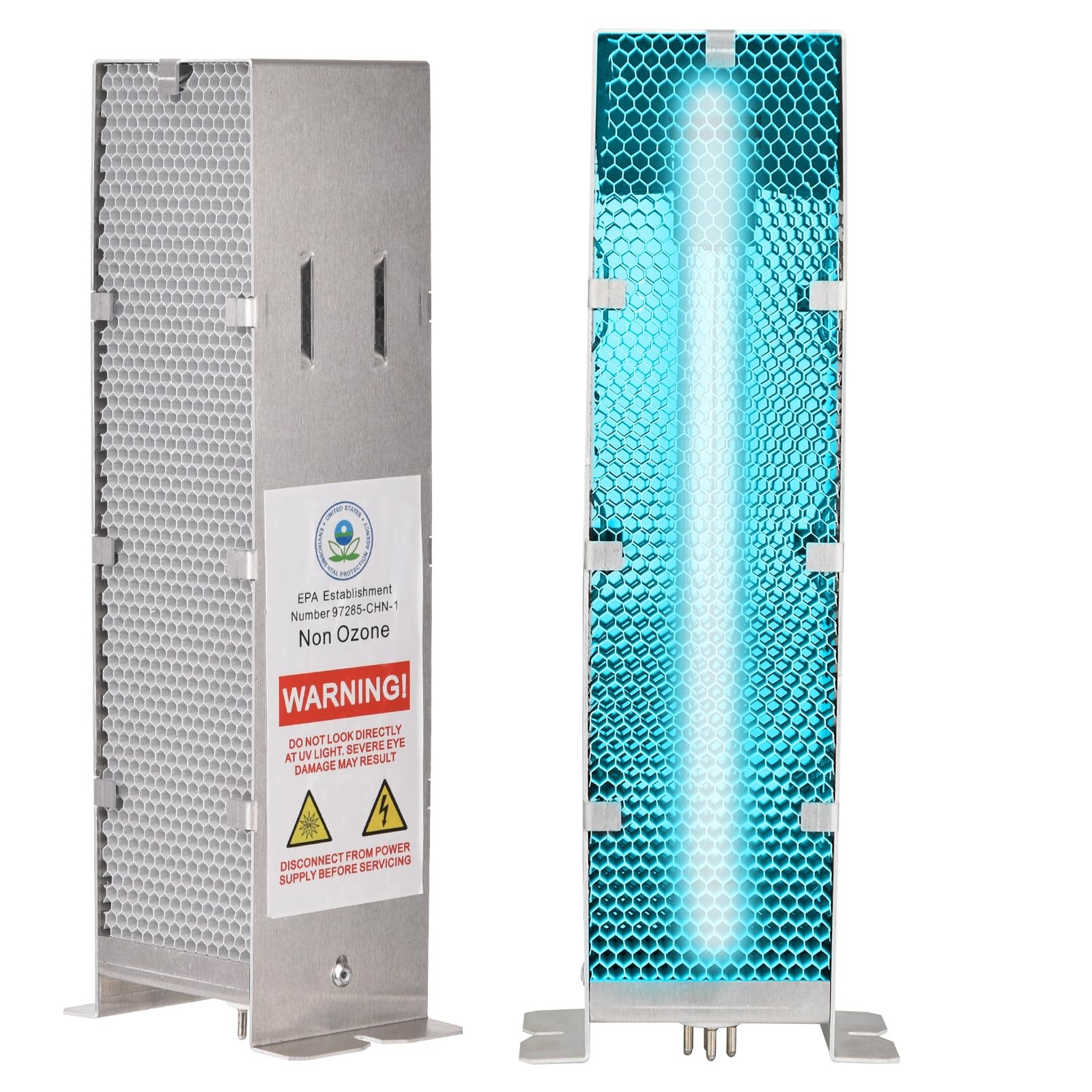 Air Scrubber Plus Advanced Photocatalytic Oxidation 2x3x1 inches, Silver gallery