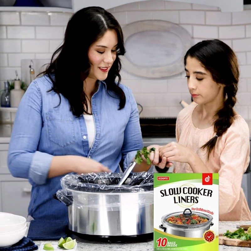 Slow Cooker Liners Disposable Small Size Fits 1QT to 3QT BPA Free Easy Clean gallery
