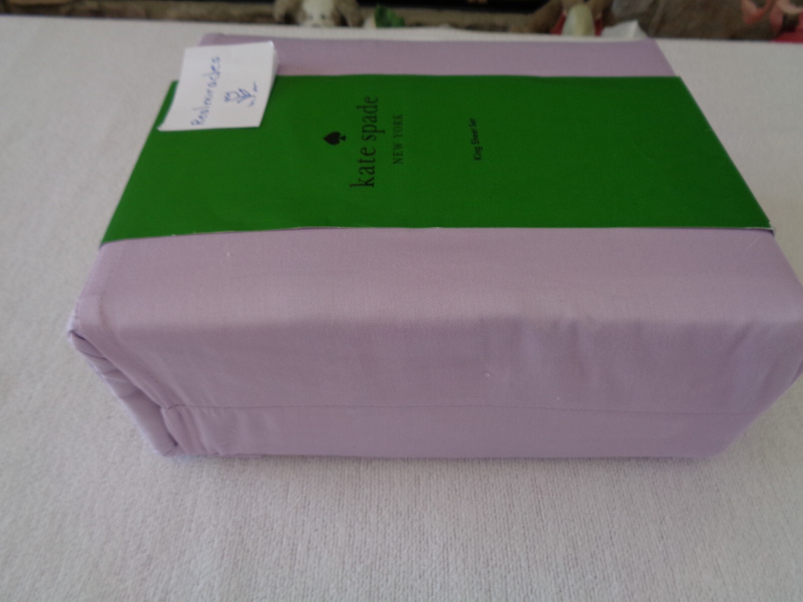 KATE SPADE XDEEP KING 100% Cotton Sateen sheet set - purple gallery