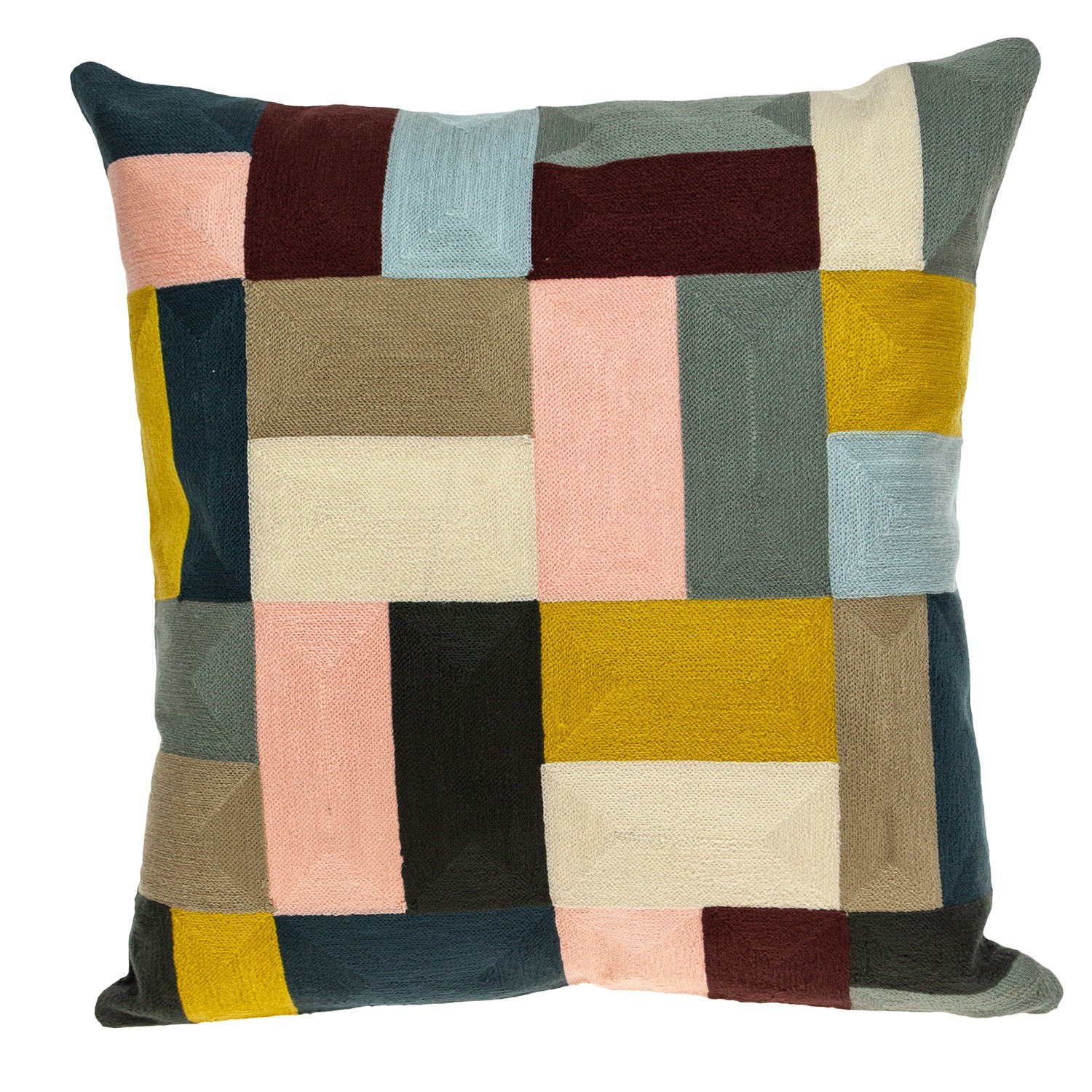 Parkland Collection Bollix Multicolor Geometric Throw Pillow, 20 x 20 gallery