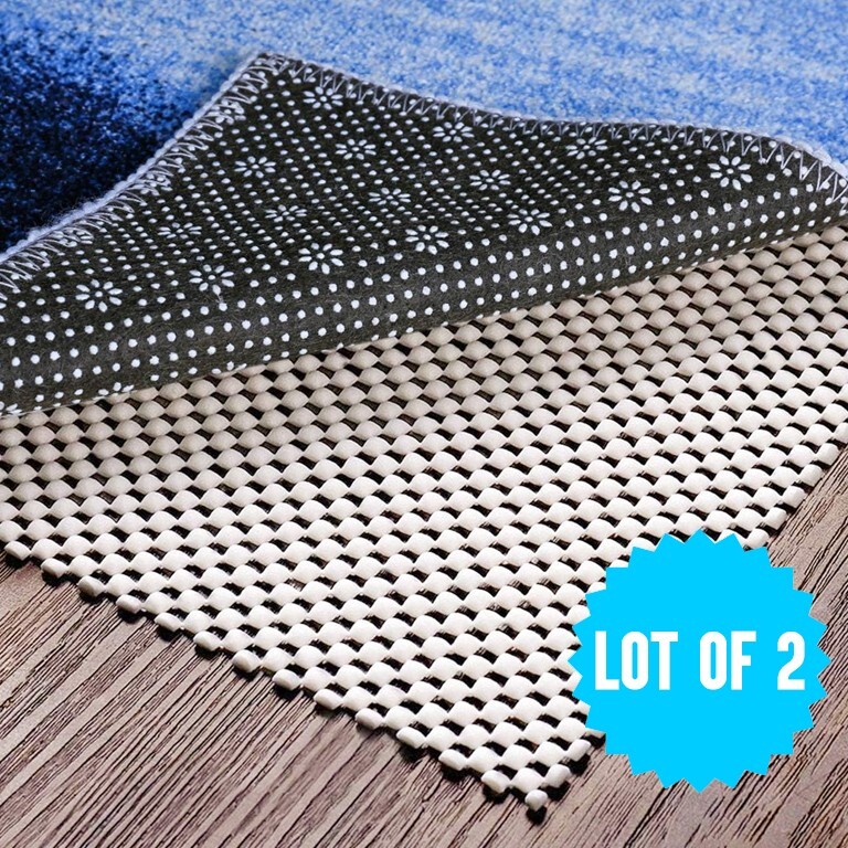 3'x5' Non Slip Area Rug Pad Gripper for Area Rugs and Hardwood Floors Lot of 2 gallery
