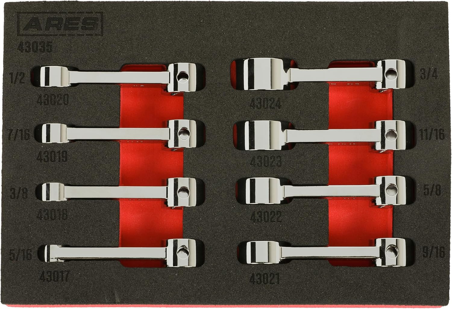 8-Piece SAE Torque Adapter Set - 3/8" Drive, Chrome Vanadium Steel gallery