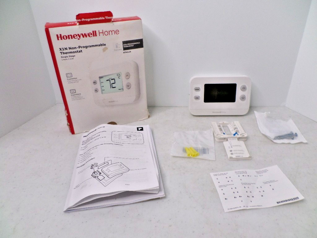 Honeywell Home 24-Volt X1N Non-Programmable Thermostat Single Stage RTH11B White gallery