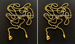 2 Pack 3ft Ceiling Light Lamp Fan PULL CHAIN Gold Electric Socket Lighting Chain