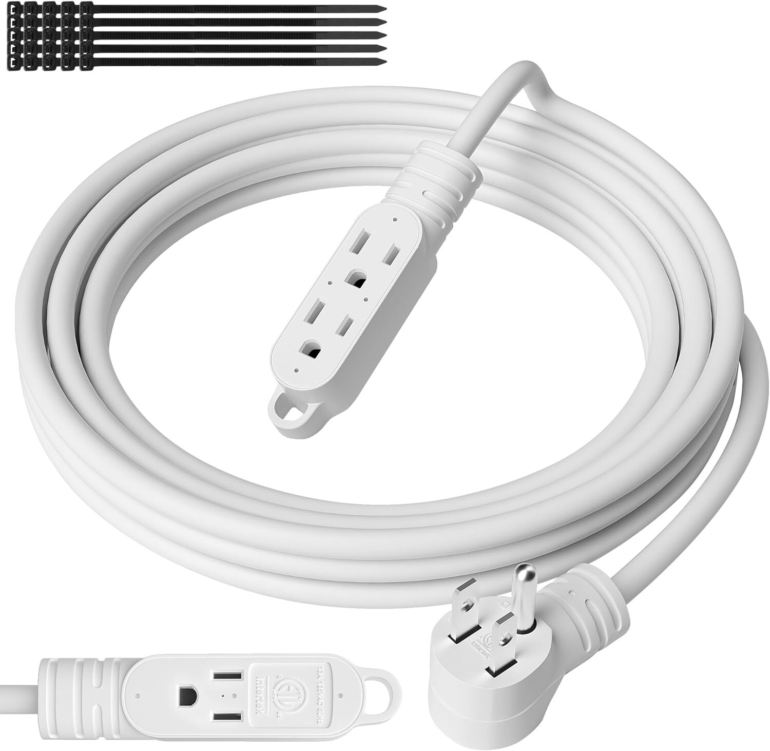 3 Outlet Extension Cord with Multiple Outlets,16/3 Gauge,16 AWG (13A 125V 1625W) gallery