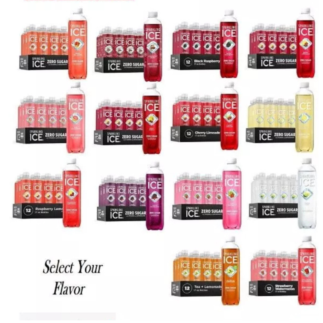 Sparkling Ice, Sparkling Water, Zero Sugar, 17 fl oz, 12 Pack, Select Flavor. gallery