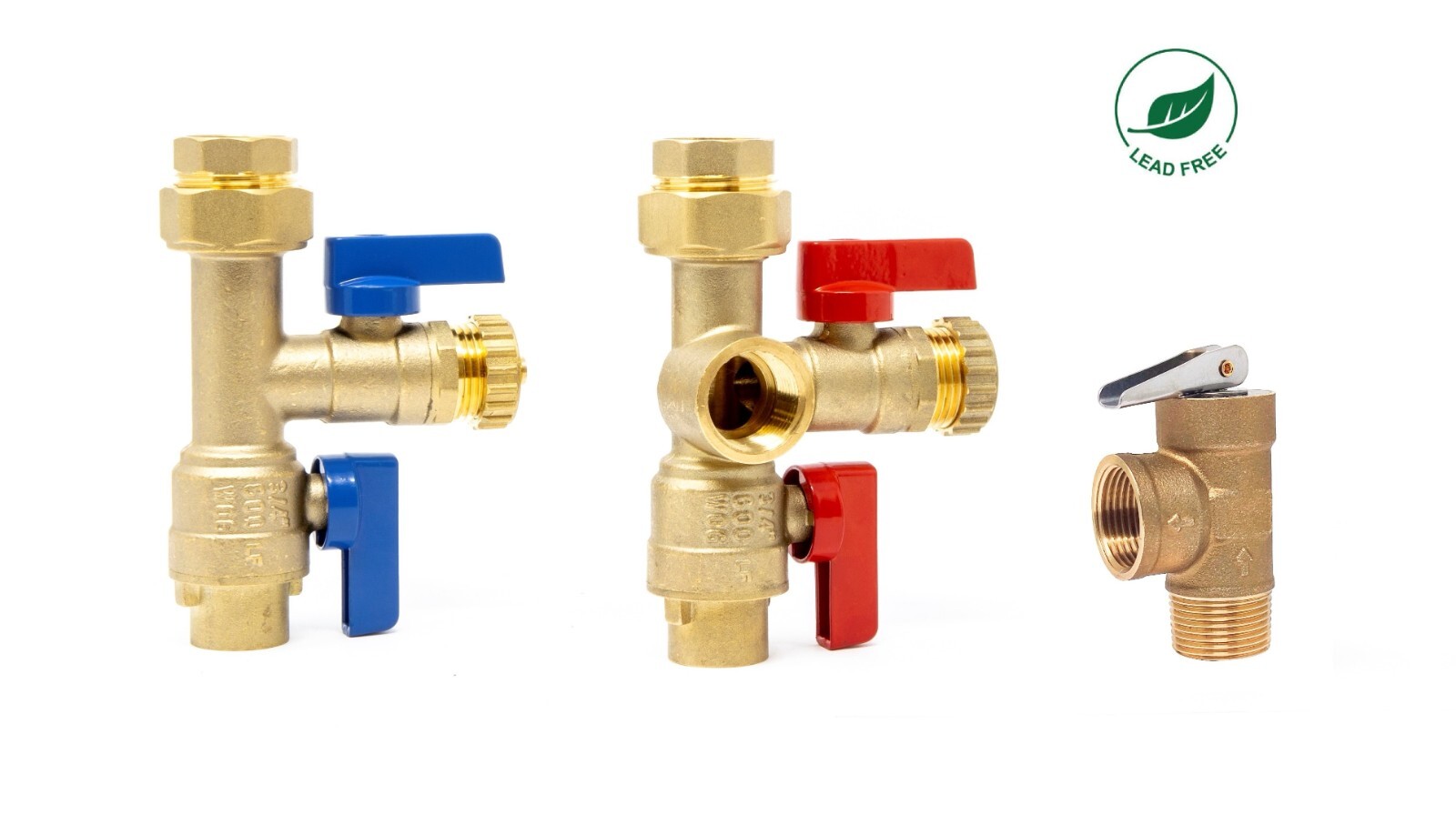 3/4'' Tankless Water Heater Isolation Valve Kit w/ Relief Valve for Rheem, Rinai gallery