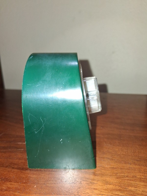 Vintage Sunbeam Mechanical Kitchen Timer Plastic Hunter Green Analog Made in USA gallery