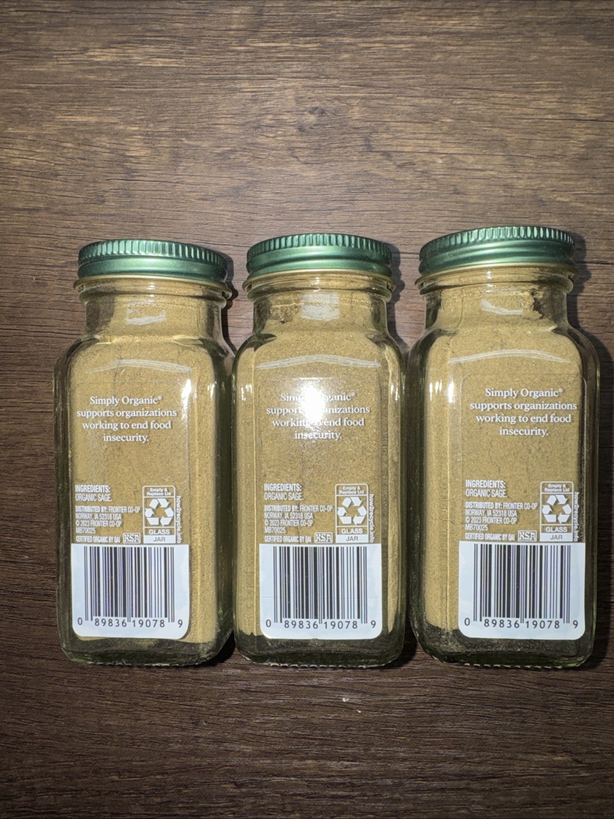 Simply Organic Sage, 1.20oz 3-Pack, Best By Aug 2028 gallery