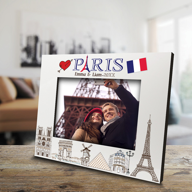 PERSONALIZE-Paris Picture frame-Wedding, Honeymoon, Vacation in Paris gallery