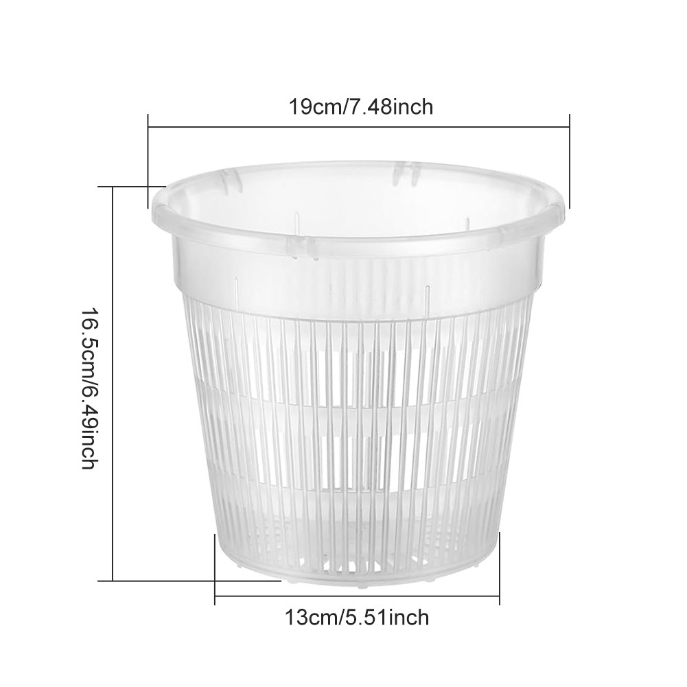 2-20Pcs Plastic Plant Pots Clear Orchid Pots Small Flower Seedling Nursery Pots gallery