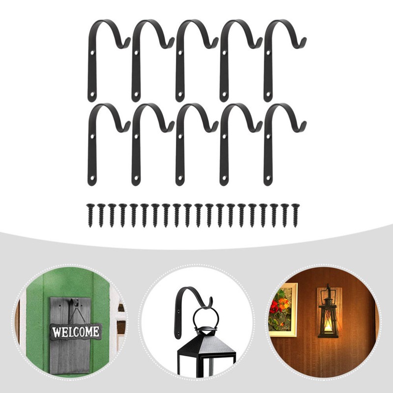 10 Sets Flower Basket Hook Well-made Flowerpot Hanging Hooks for Flowerpot gallery