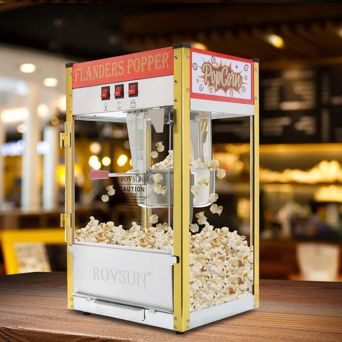 Commercial Popcorn Popper Machine 8 Oz Countertop Popcorn Maker 850W 32 Cups gallery