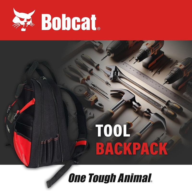 Durable Bobcat Tool Backpack for Electricians, HVAC & Construction Pros gallery