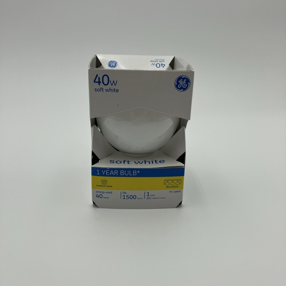 GE 40W Soft White 370 Lumens Medium Base G25 Decorative