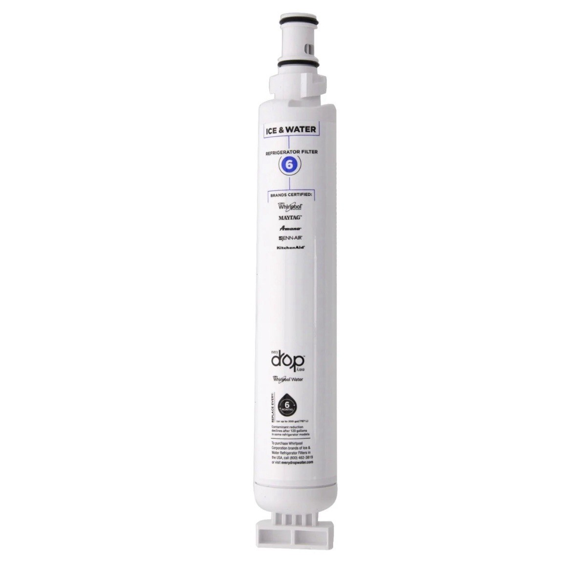 Everydrop by Whirlpool Ice and Water Refrigerator Filter 6 EDR6D1 Single Pack gallery