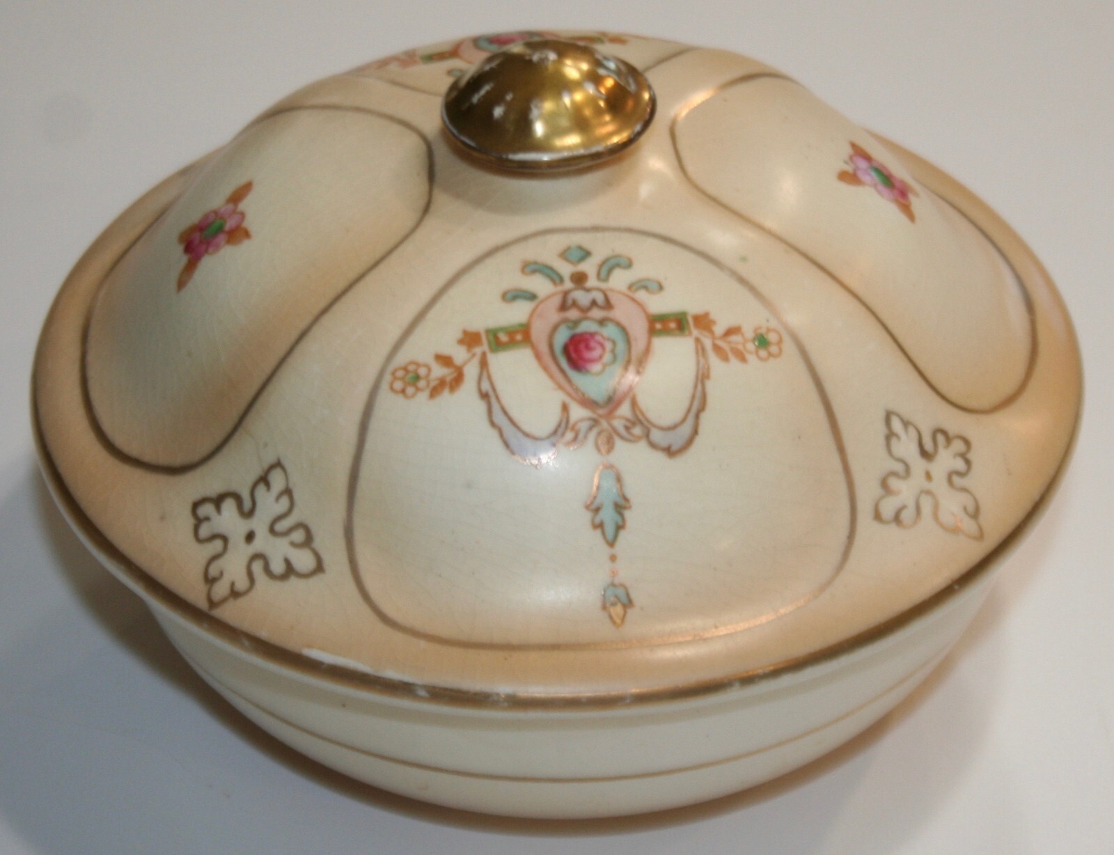 Vtg Porcelain Crown Devon SF & Co. Lune 3 Piece Soap Dish Bowl Made In England gallery