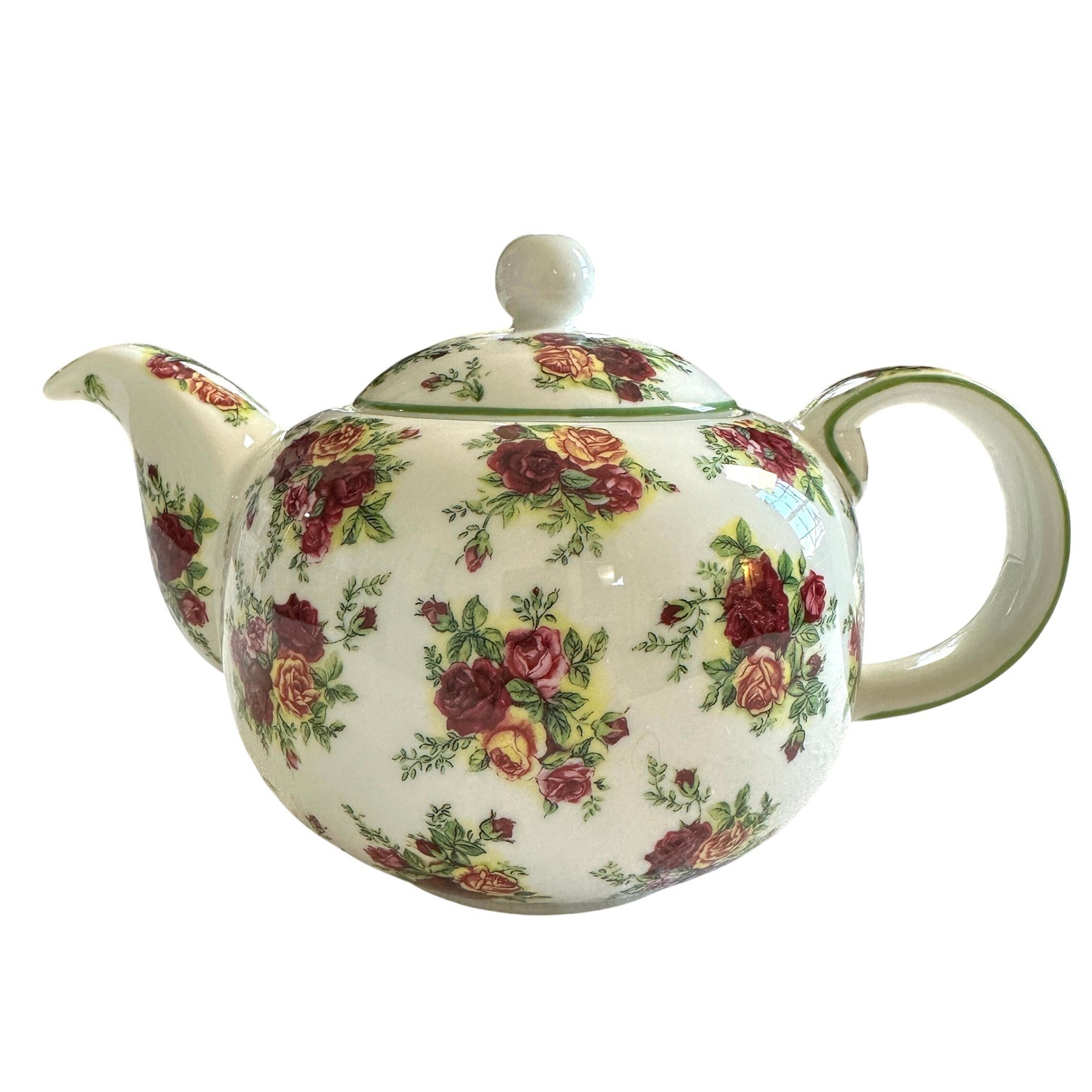 Royal Albert Old Country Roses Teapot Afternoon Tea Collection 2001 Signed gallery