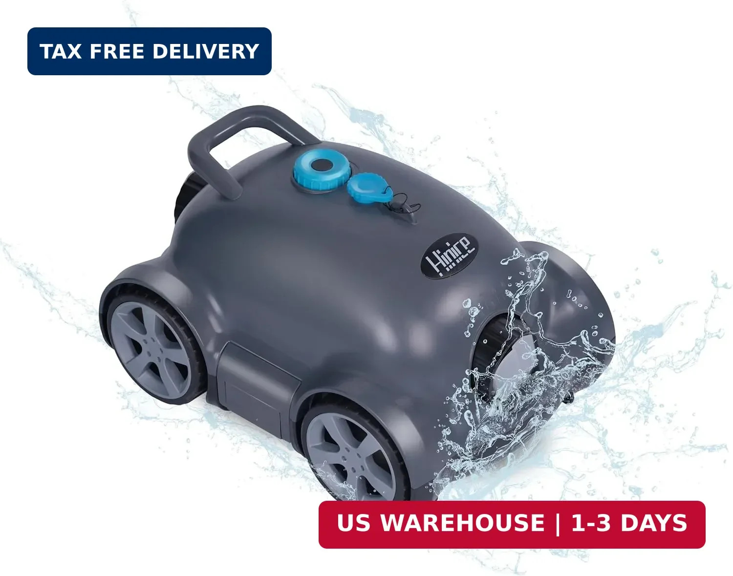 Cordless Robotic Pool Cleaner,Automatic Pool Vacuum Robot for In-Ground/Above Gr gallery