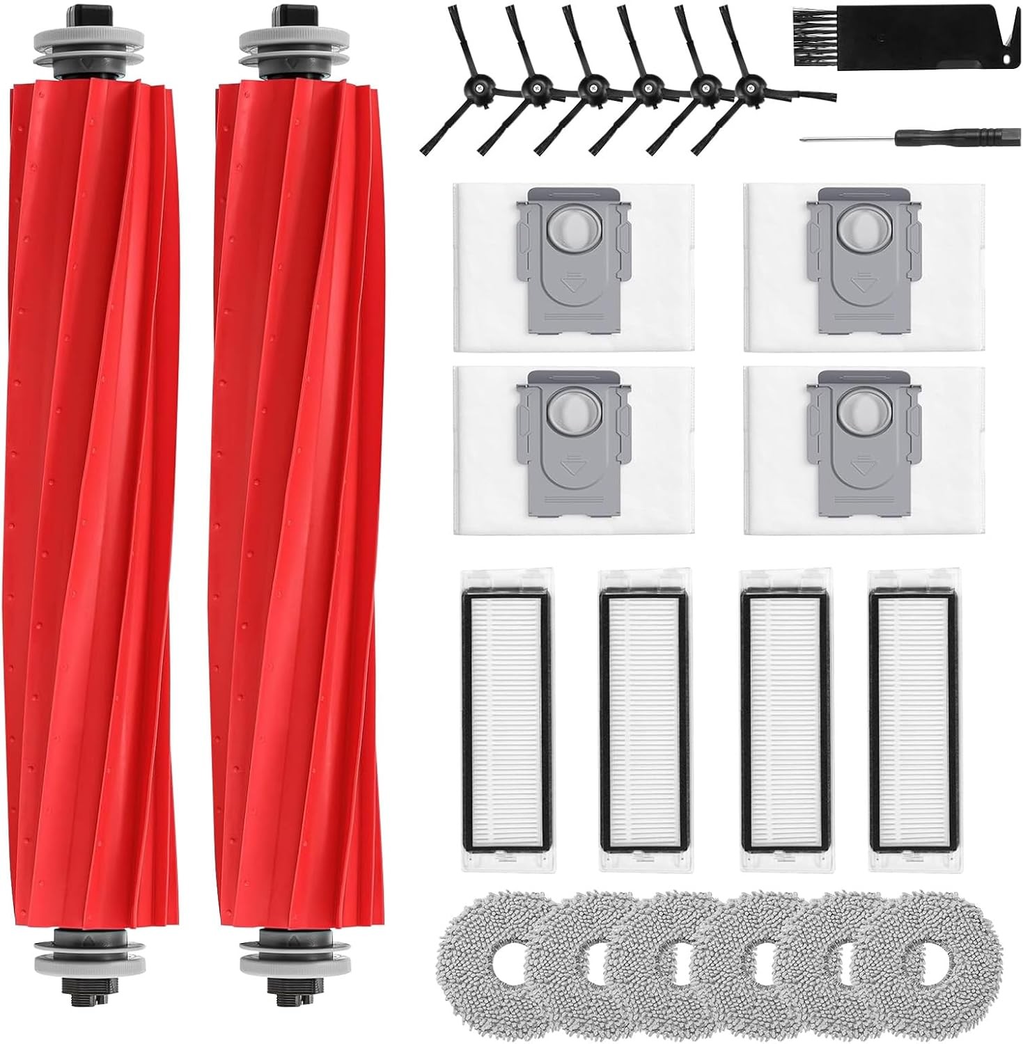 24 Pack Accessories for Roborock Q Revo【Not for Qrevo S/Pro/Plus/Max/Maxv/Master gallery