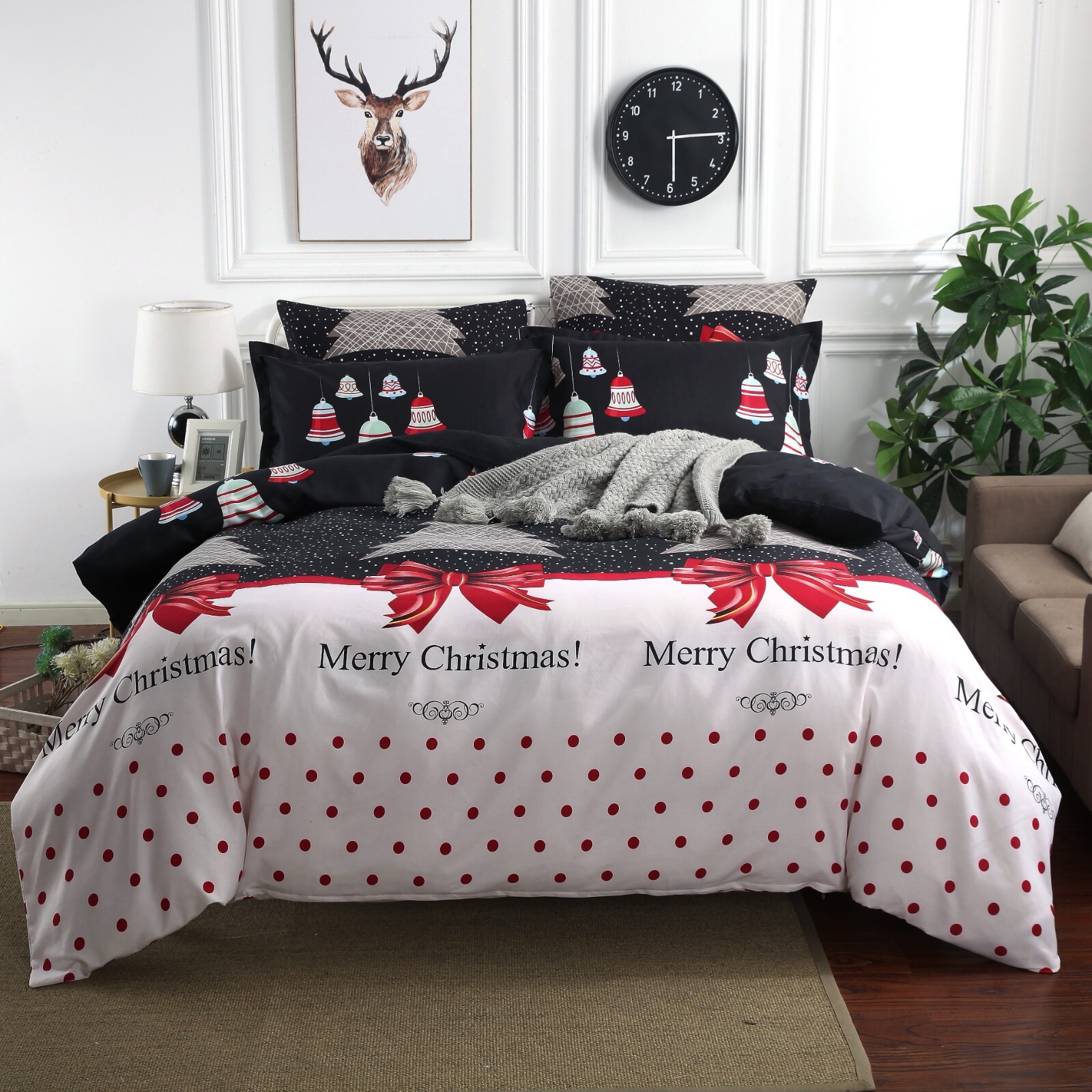 Christmas Design Comforter Set: 1 Comforter and 2 Pillow Shams gallery