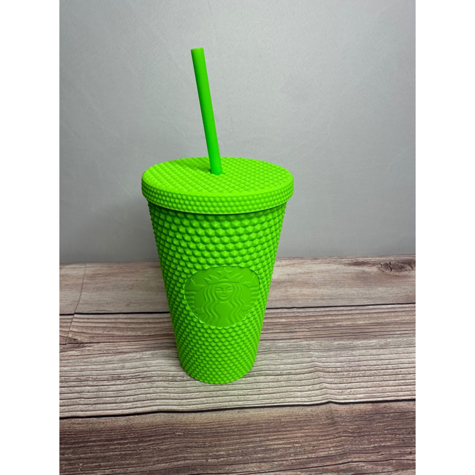 Bright Lime Green Starbucks Studded Tumbler with Straw 16oz Cold Cup New gallery