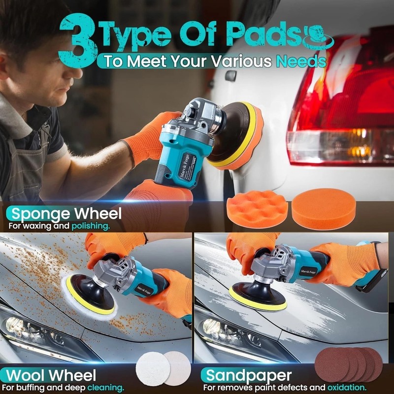 Cordless Angle Grinder - 4-1/2" Blade, 7000 RPM, Compatible with Makita gallery