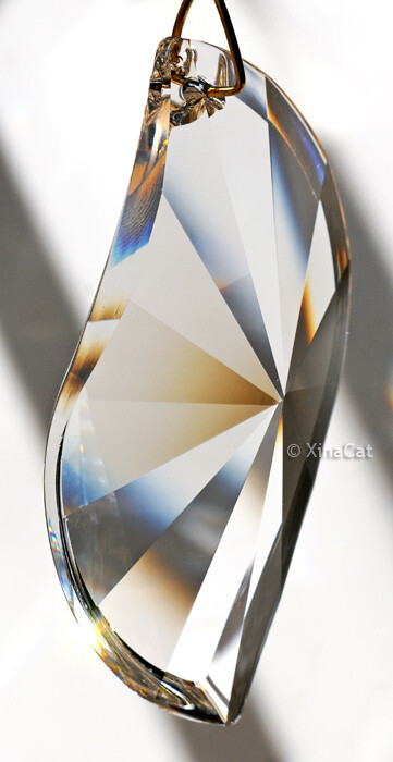 Asfour Curvy Clear Crystal Pendant Prism Suncatcher - Choose 50mm / 63mm / 89mm gallery