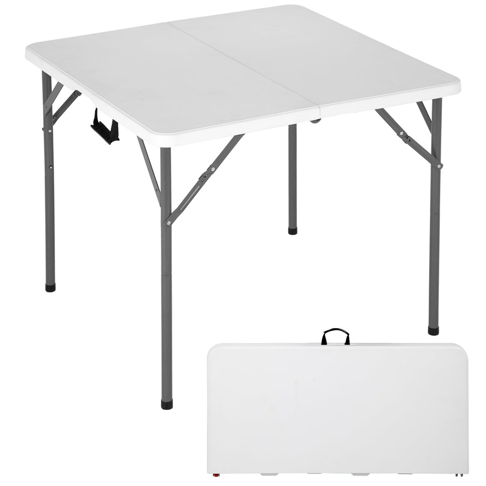 Fdw 34 Square Outdoor Dining Table Foldable Portable Plastic Folding Card Table