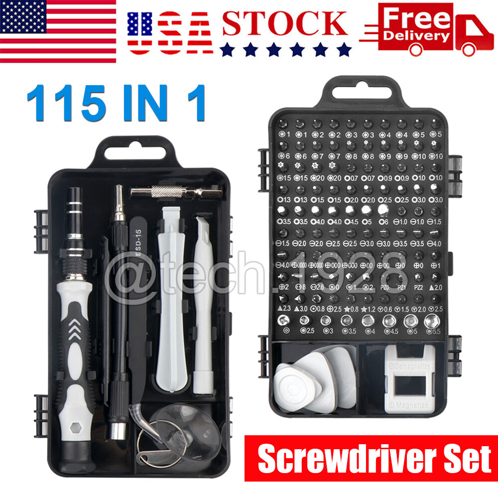 115 in 1 Magnetic Precision Screwdriver Set PC Phone Electronics Repair Tool Kit gallery