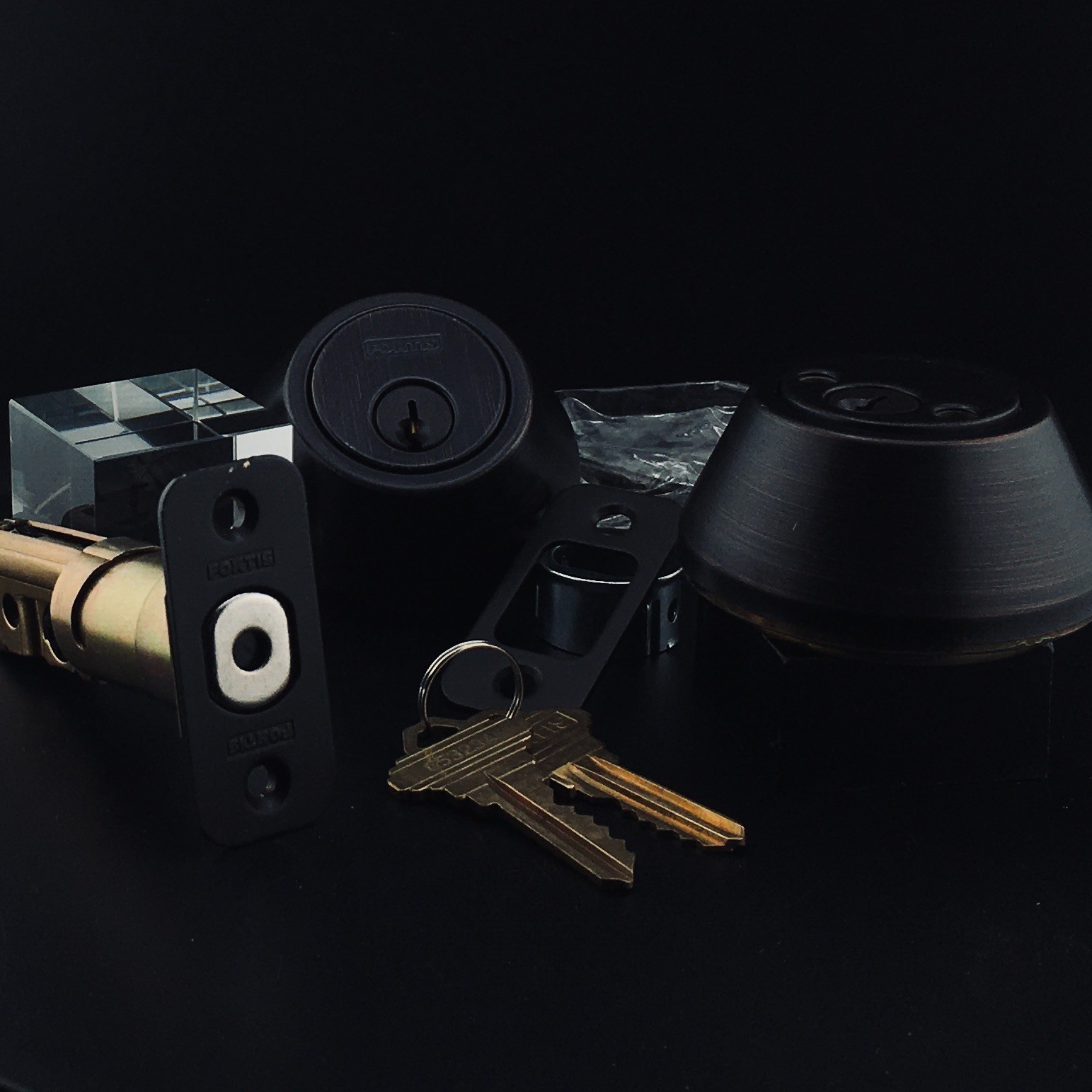 DOUBLE CYLINDER DEADBOLT-OIL RUBBED BRONZE - K2S - US10B - FTSDCDBUS12P - FORTIS gallery