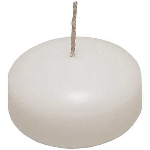 10 BIG 8cm Large Floating White Wax Candle 5-6 burn hour wedding party bowl pool gallery