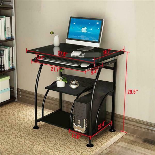US 29" Integrated Home Office Computer Desk Laptop Home Study Workstation Table gallery