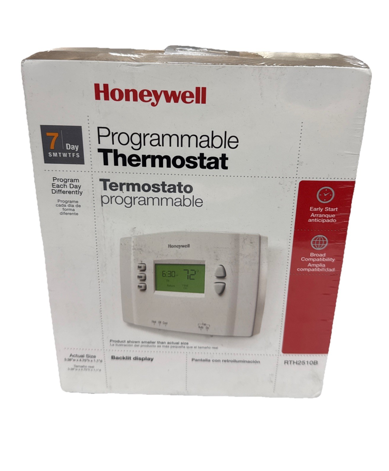 (4 Pack) Honeywell 7-Day Programmable (RTH2510B) Wall Mount Thermostat NIB gallery