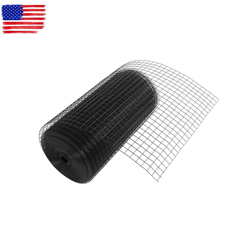 Metal 1 in Hardware Square Wire Roll Vinyl Coated Welded Chicken Wire Mesh Fence gallery