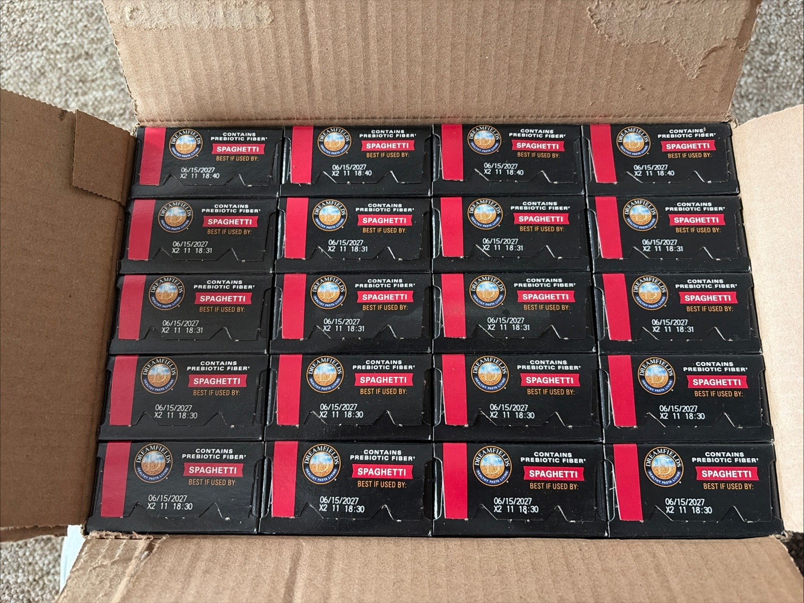 20 Boxes Dreamfields Lower Carb Spaghetti Vegan Pasta, 13.25 oz Each gallery