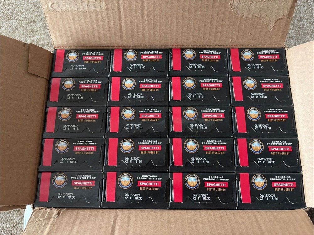 20 Boxes Dreamfields Lower Carb Spaghetti Vegan Pasta, 13.25 oz Each