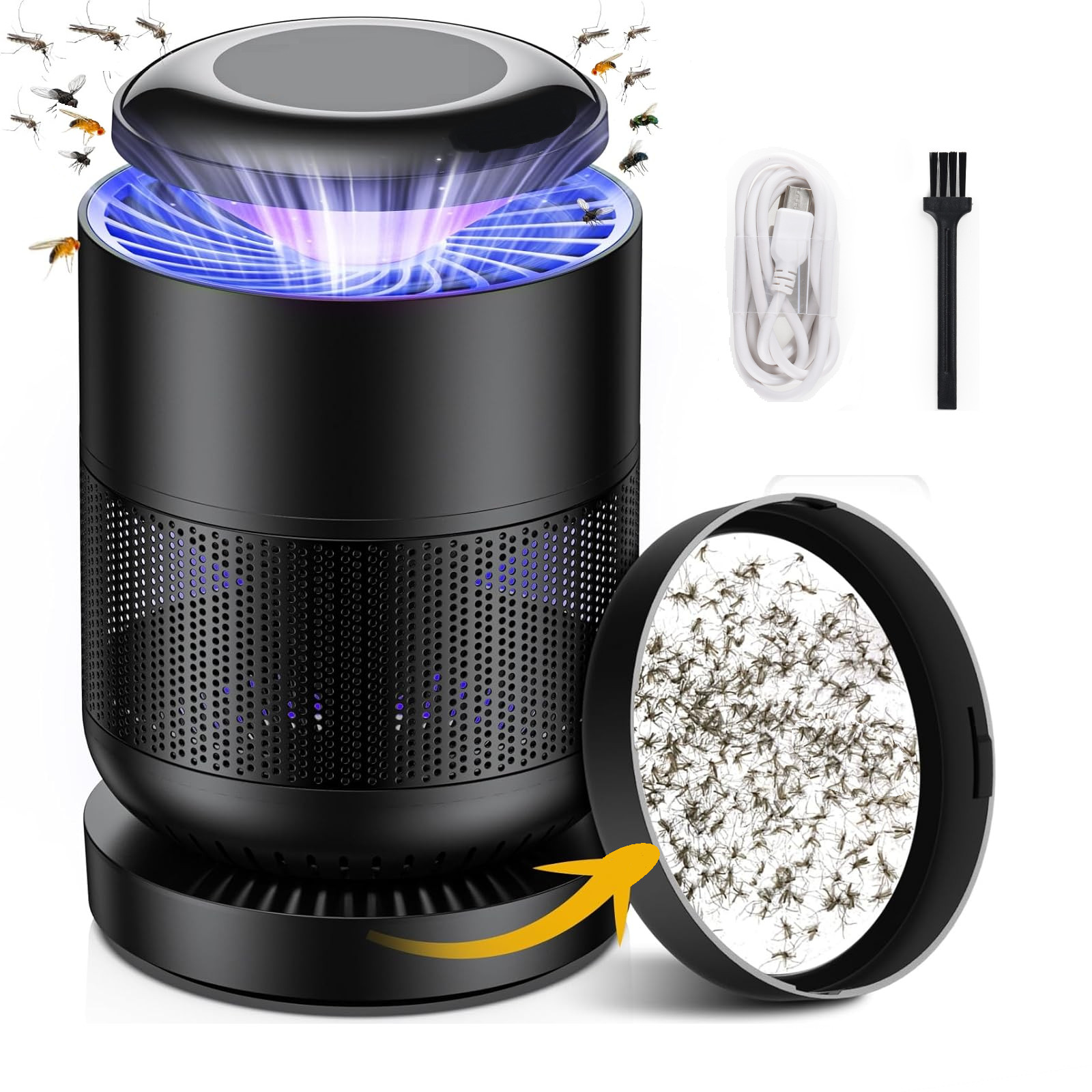 Mosquito Flying Insect Bug Moths Gnat killer Zapper by indoor Light HV shocked gallery