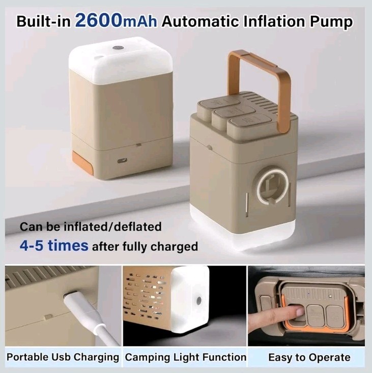 SUV Air Mattress, Thickened Flocked-Top w/ Wireless Built-In Pump, Universal Fit gallery