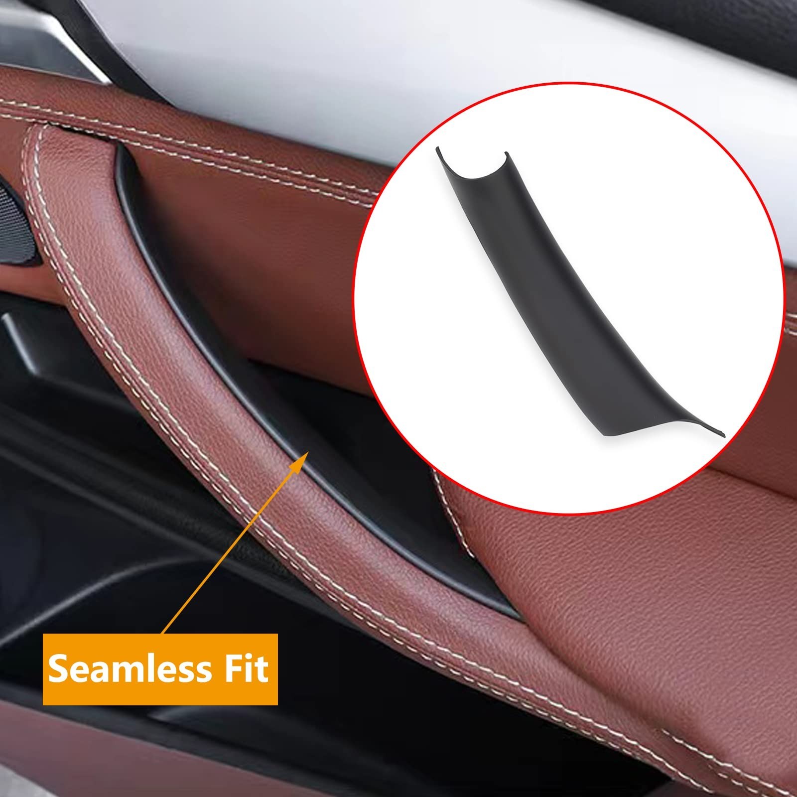 Door Pull Handle Covers Compatible with BMW X5 Series F15/F85 2014-2018, BMW X6 gallery