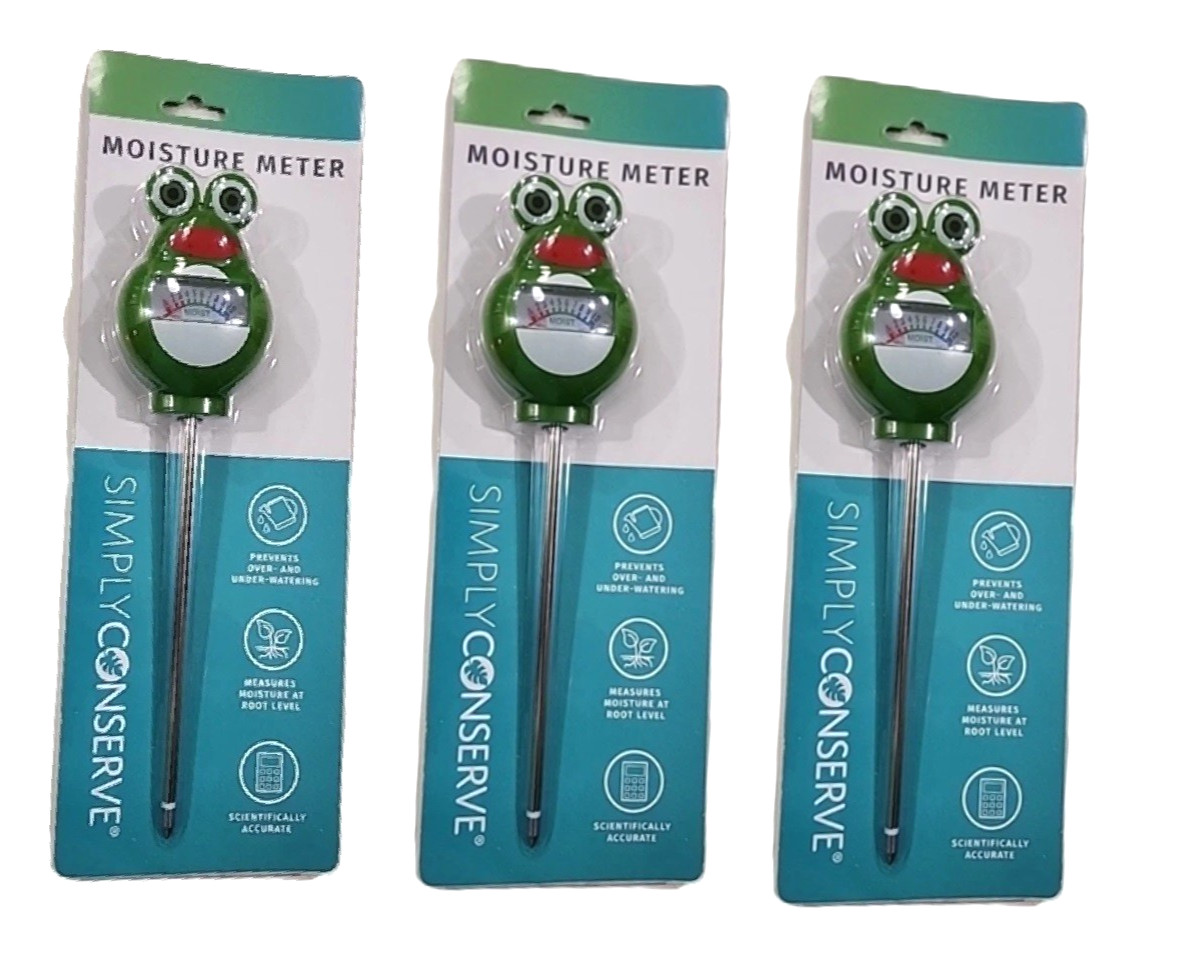 (3) NEW Simply Conserve Moisture Meter Frog Save Water Conservation Garden Lawn gallery