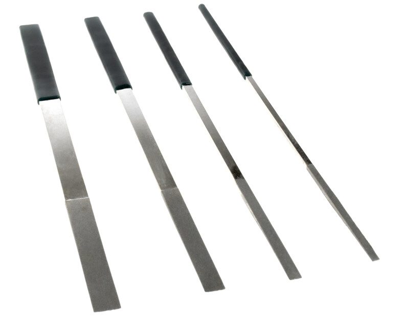 12pc 7" Diamond Flat File Set 180mm x 50mm 180 240 360 Grit Ceramics Tile Glass gallery