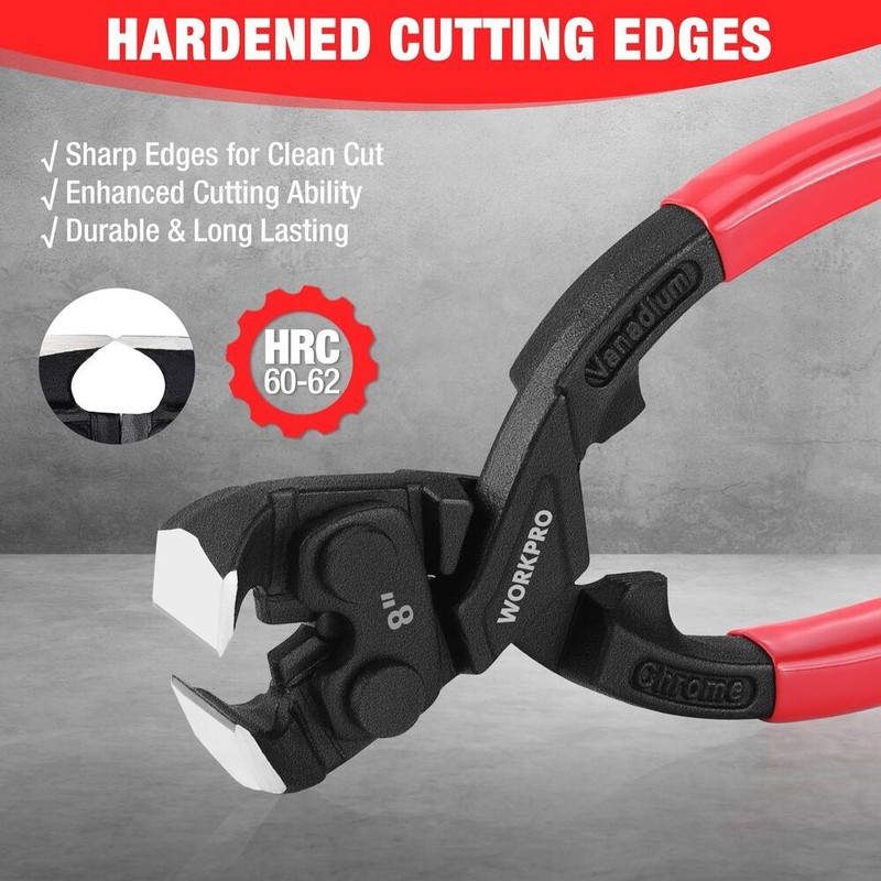 WORKPRO 8 Inch Nail Puller Plier High Leverage Cutting Pliers with Gripping Jaws gallery