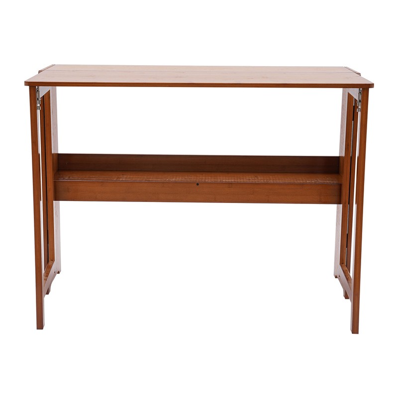 Foldable Bamboo Desk – Space-Saving Home Office Writing Workstation gallery