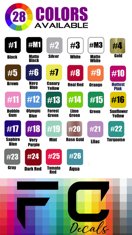 Personalized Custom Text Vinyl Lettering Sticker Decal, ANY TEXT - ANY NAME - [4 gallery