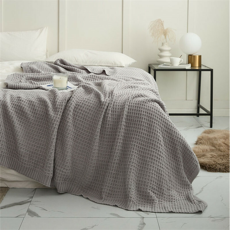 Plain Throw Blanket Soft Warm Sofa Bed Office Nap Blankets Cover All Size Decor gallery