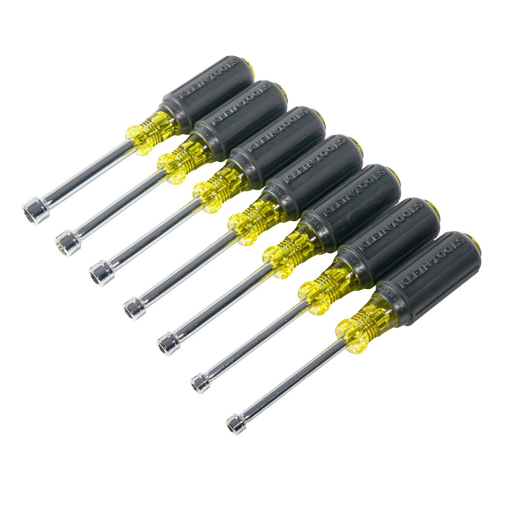 Klein Tools 65160 Metric Nut Driver Set, 3-Inch Shafts, 7-Piece gallery